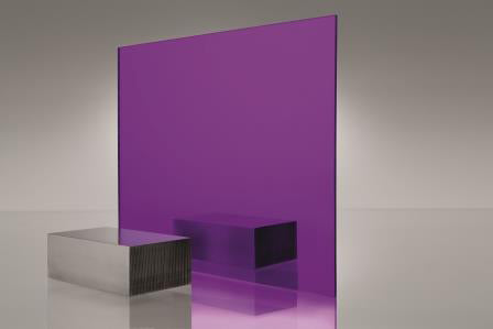 3.0mm Purple Plaskolite® mirror extruded acrylic