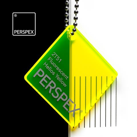 3.0mm Helios yellow Perspex® fluorescent