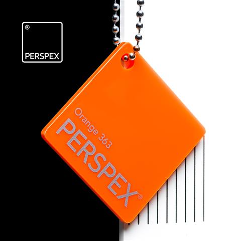3.0mm Orange Perspex® cast acrylic