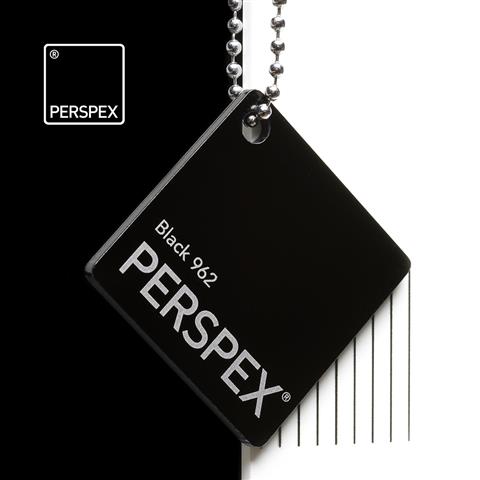 Black Perspex® cast acrylic