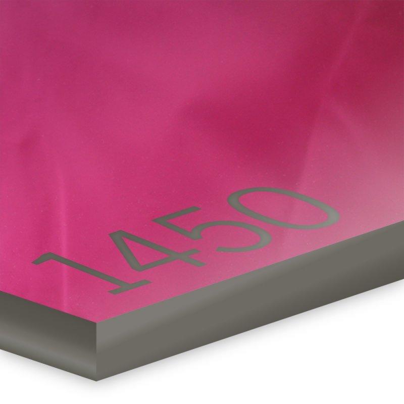 3.0mm Pink Plaskolite® mirrored extruded acrylic