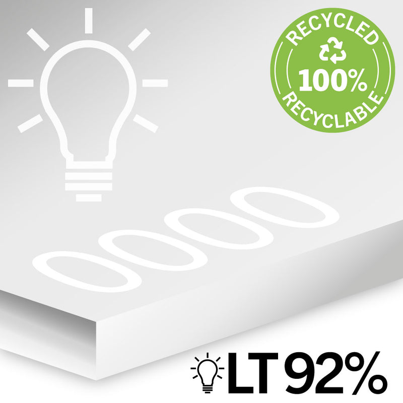 3.0mm Greencast® 100% recycled clear acrylic