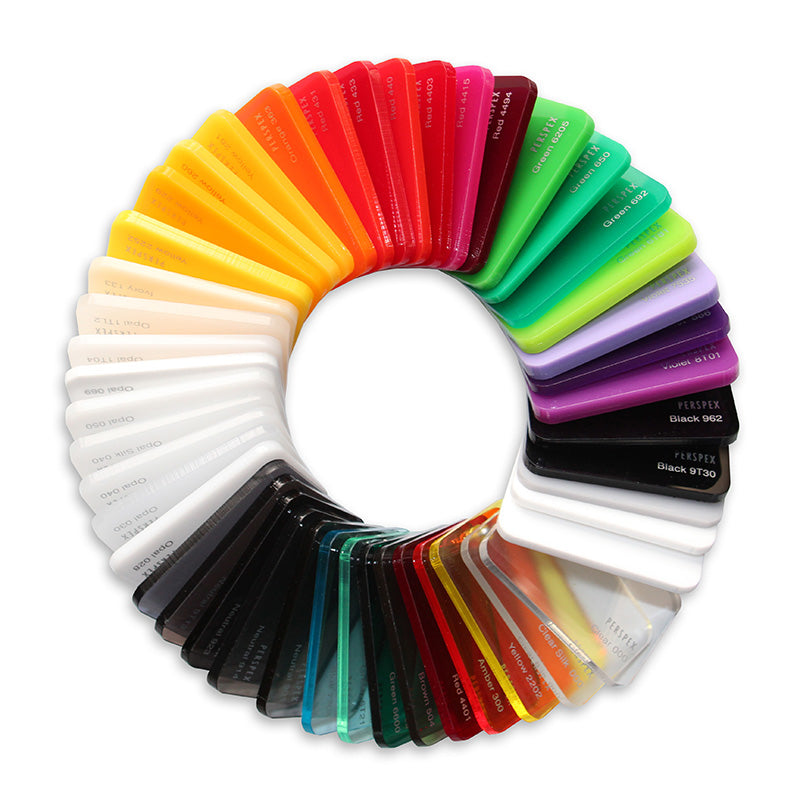 Assorted 3mm Perspex colours size 600x95mm