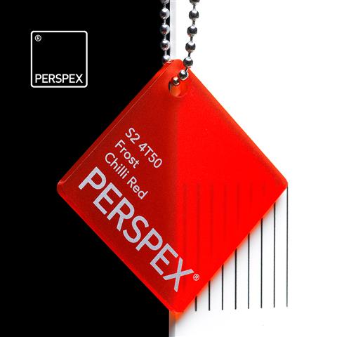 3.0mm Red Hot Chilli Perspex® Frost