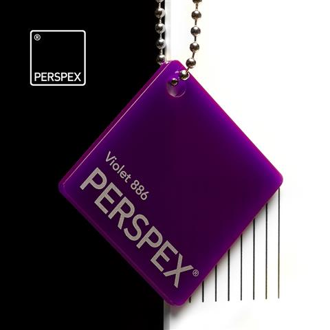 3mm Perspex® Violet 886 cast acrylic