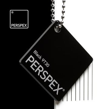 Black 9T30 Perspex® cast acrylic