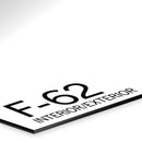 0.2mm White (glossy) on black LaserFOIL laser engraving laminate ref F62