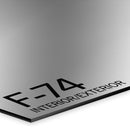 0.2mm Aluminium (matt) on black LaserFOIL laser engraving laminate ref F74