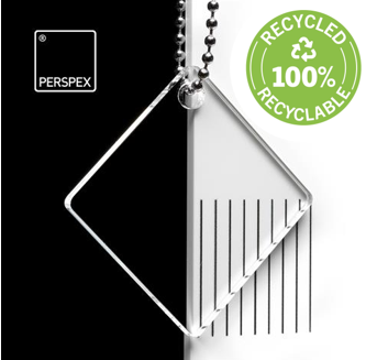 Perspex®re Clear Cast acrylic 100% RECYCLED 3mm & 5mm
