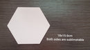 3.0mm Subli-felt Fabric Hexagon tiles (SFB)