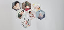 3.0mm Subli-felt Fabric Hexagon tiles (SFB)