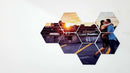 3.0mm Subli-felt Fabric Hexagon tiles (SFB)