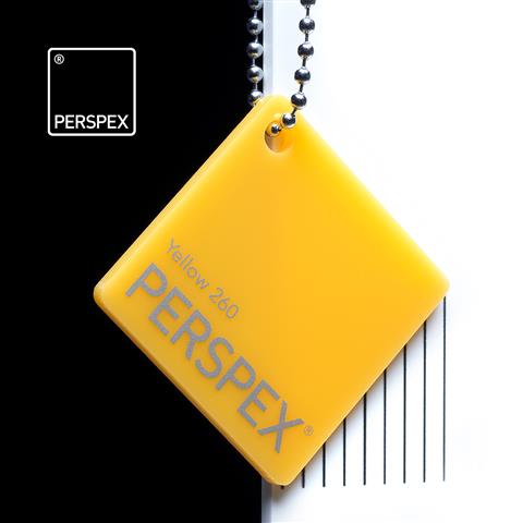 3.0mm Yellow Perspex® cast acrylic