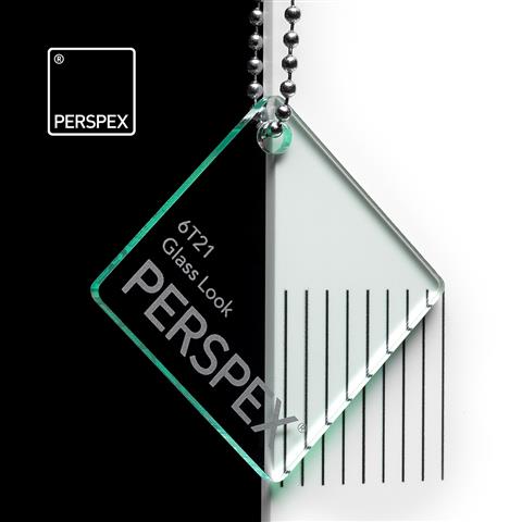 Green edge Perspex® Glass-Look