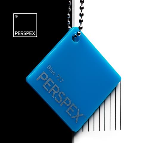 3.0mm Blue (light blue) Perspex® cast acrylic