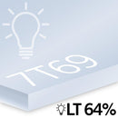 3.0mm Electric blue Perspex® Frost