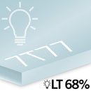 3.0mm Arctic blue Perspex® Frost