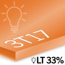 3.0mm Mandarin orange Perspex® Frost