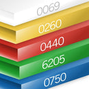 3.0mm Perspex® Rainbow pack - pack of 5 colours