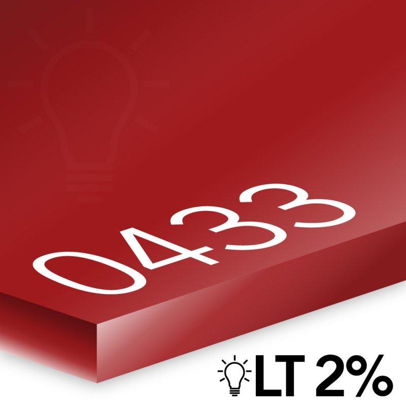 3.0mm Red (dark red) Perspex® cast acrylic