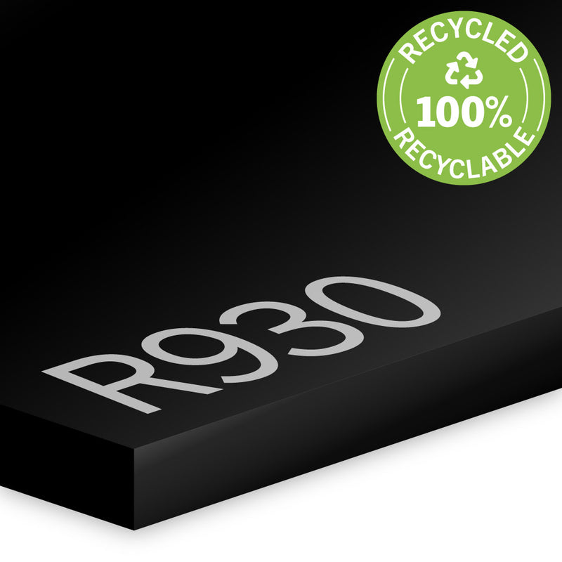 Perspex®re Black Cast acrylic 100% Recycled
