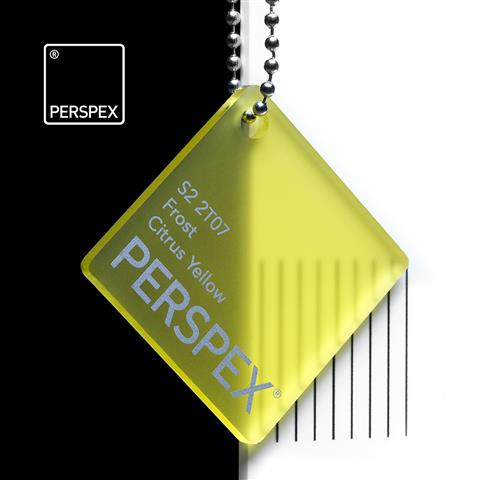 3.0mm Citrus yellow Perspex® Frost acrylic