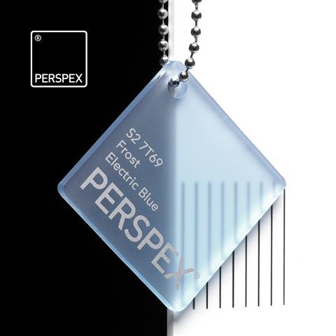 3.0mm Electric blue Perspex® Frost