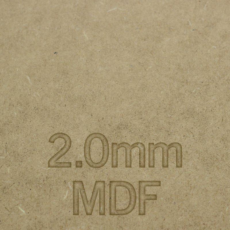 2.0mm Laser grade MDF Sanded both sides